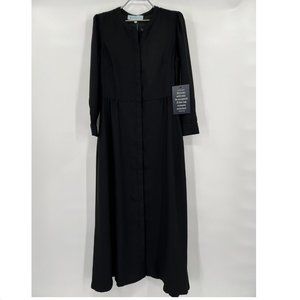 Tuckernuck Women's Catherine Dress Black Ankle Length Maxi Dress sz L -no belt